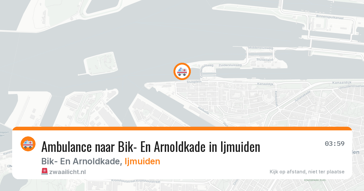 Ambulance naar Bik- En Arnoldkade in Ijmuiden — 10 jul 2026