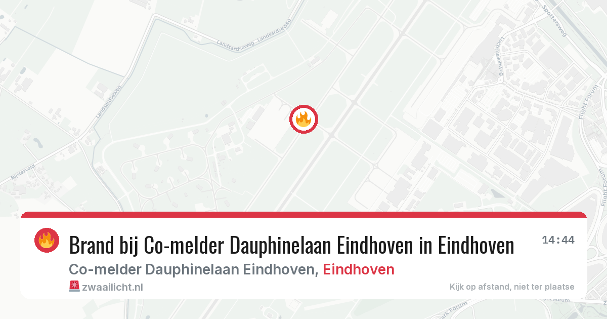 Brand bij Co-melder Dauphinelaan Eindhoven in Eindhoven — 30 jun 2026