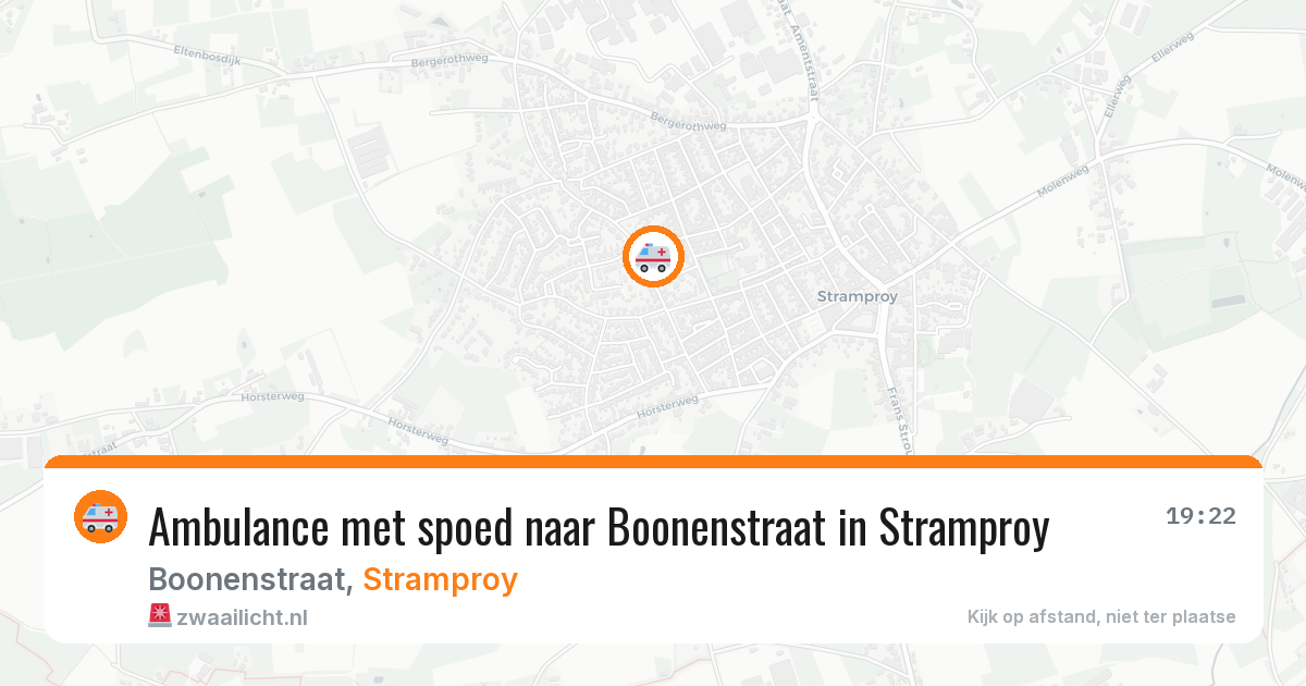 Ambulance met spoed naar Boonenstraat in Stramproy — 25 jun 2026