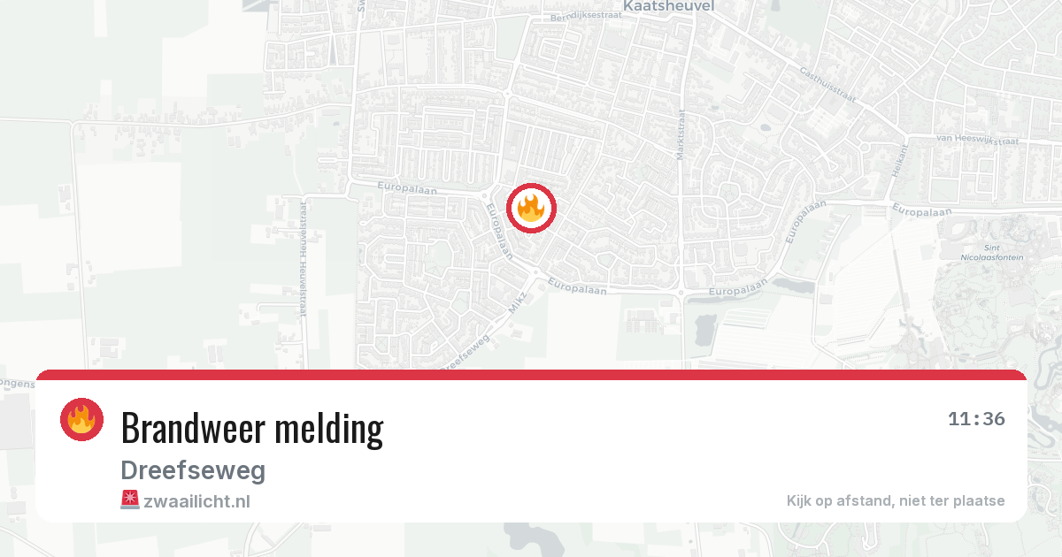 Brandweer melding — 6 apr 2026