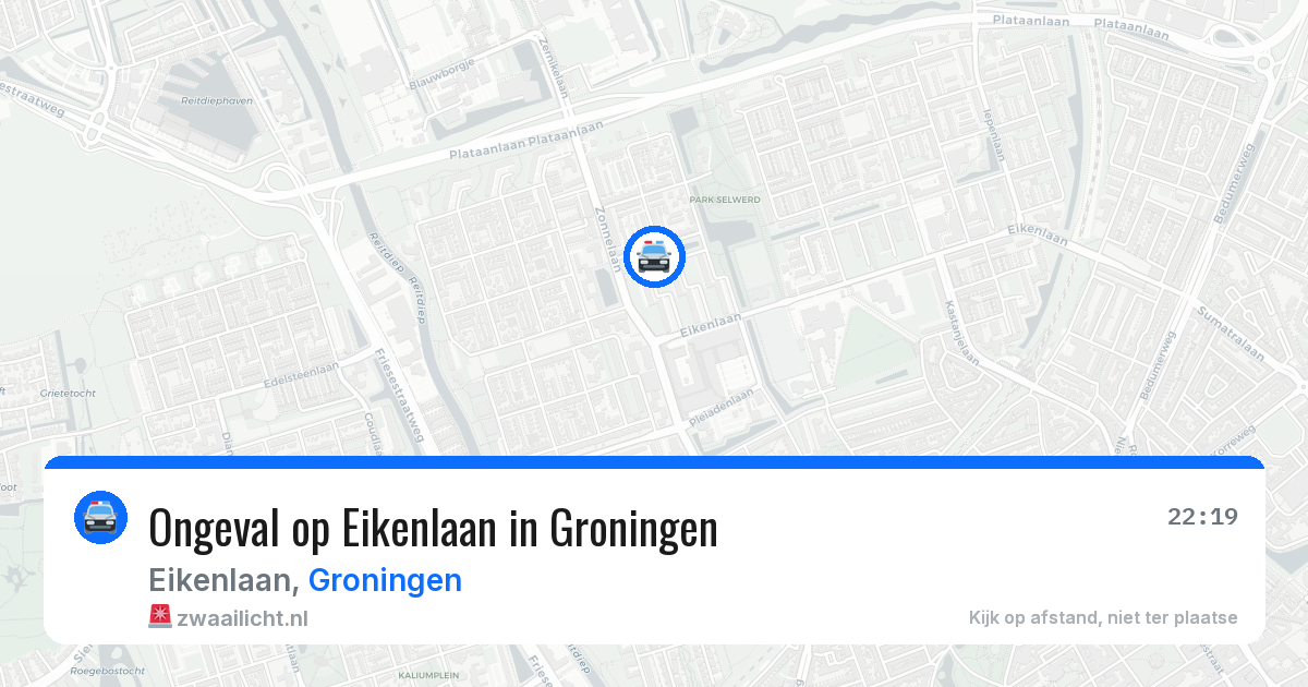Ongeval op Eikenlaan in Groningen — 23 apr 2026