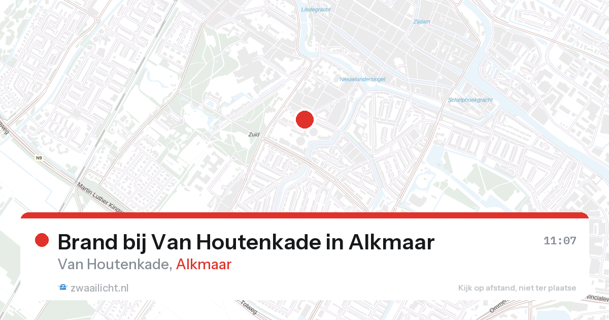 Brand bij Van Houtenkade in Alkmaar — 4 mrt 2026