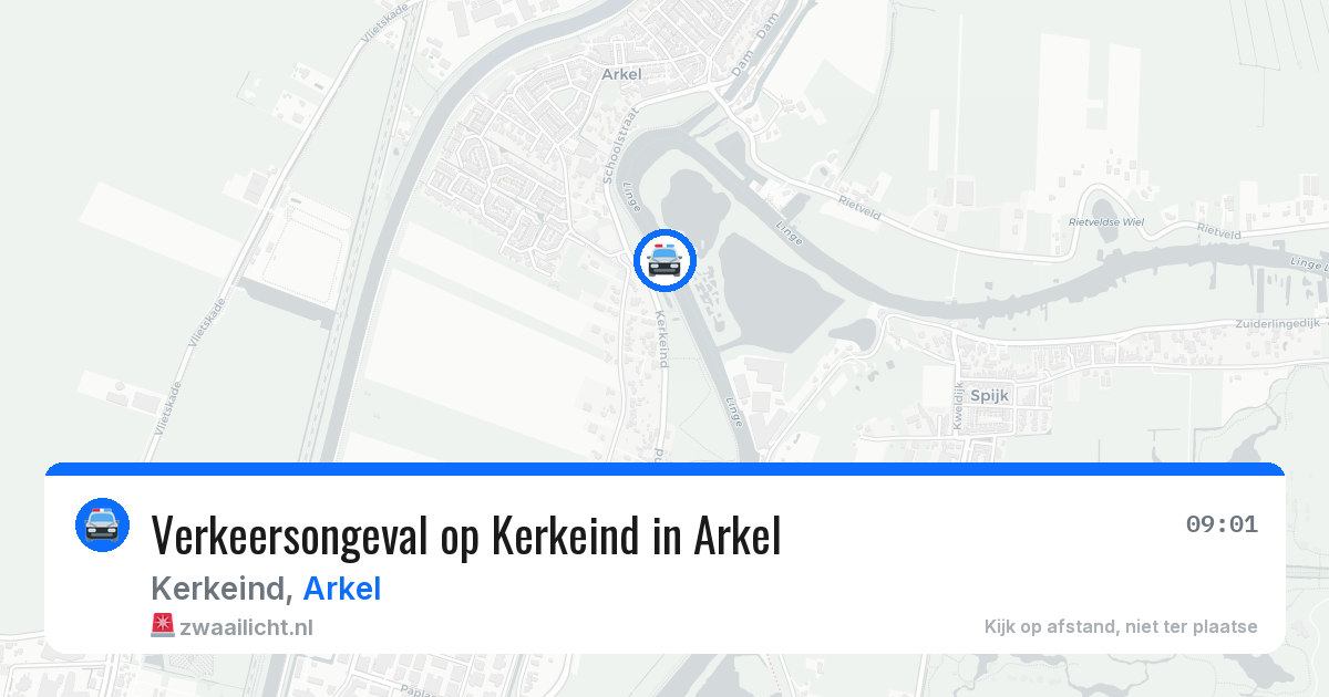 Verkeersongeval op Kerkeind in Arkel — 21 jan 2026