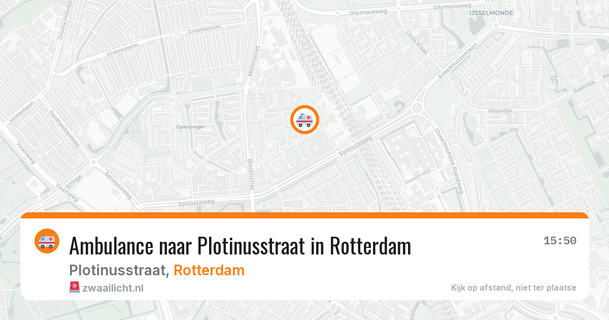 Ambulance naar Plotinusstraat in Rotterdam — 23 jun 2026