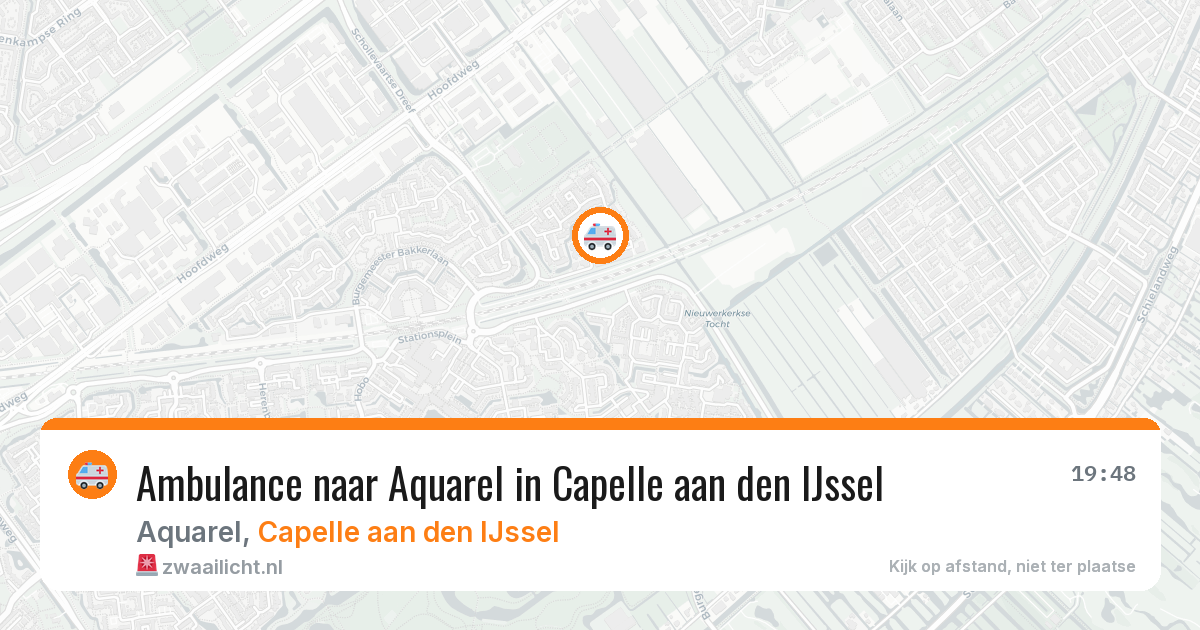 Ambulance naar Aquarel in Capelle aan den IJssel — 30 jun 2026