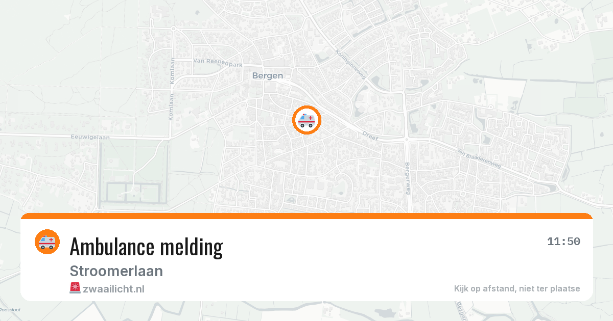 Ambulance melding — 1 aug 2026