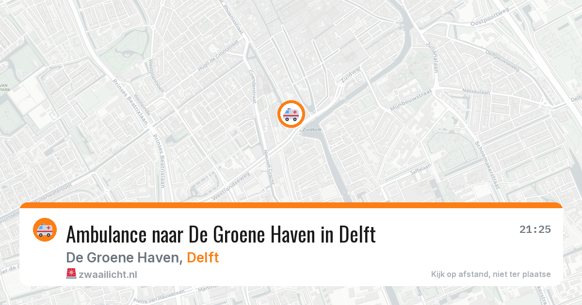 Ambulance naar De Groene Haven in Delft — 3 jul 2026