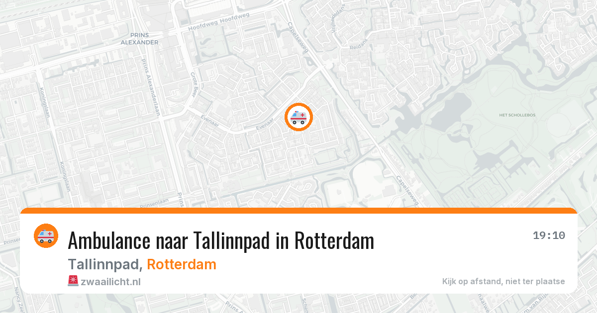 Ambulance naar Tallinnpad in Rotterdam — 22 jun 2026