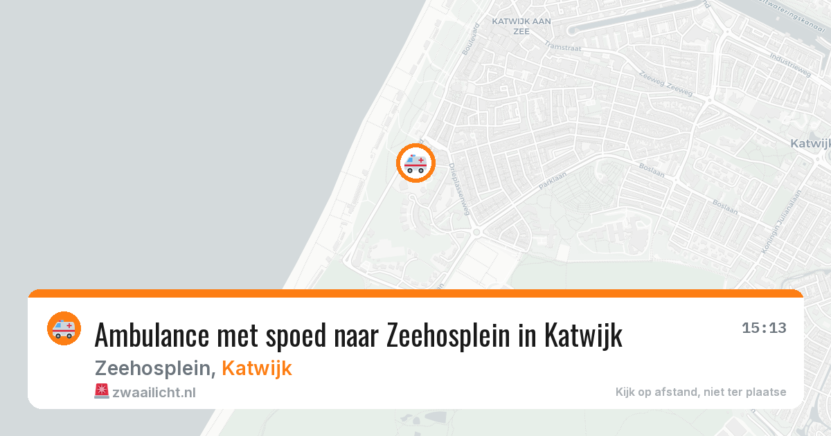 Ambulance met spoed naar Zeehosplein in Katwijk — 28 jan 2026