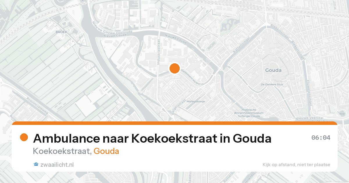 Ambulance naar Koekoekstraat in Gouda — 8 feb 2026