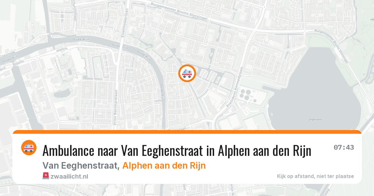 Ambulance naar Van Eeghenstraat in Alphen aan den Rijn — 28 jun 2026