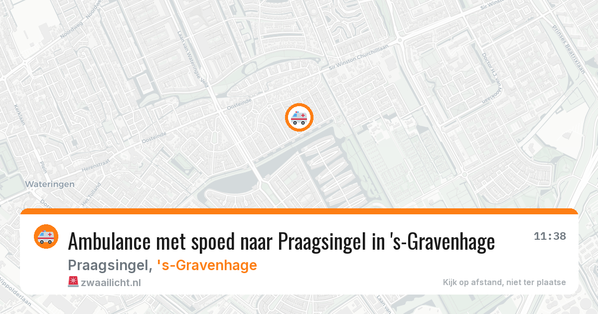 Ambulance met spoed naar Praagsingel in 's-Gravenhage — 9 jul 2026