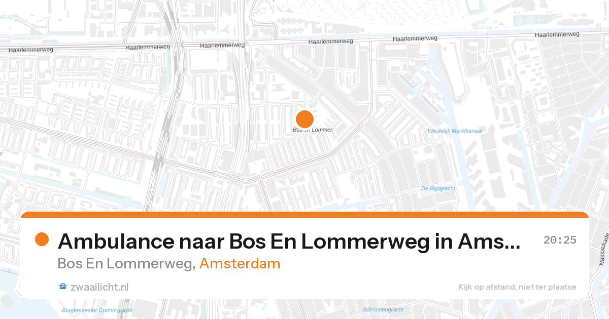 Ambulance naar Bos En Lommerweg in Amsterdam — 26 aug 2026
