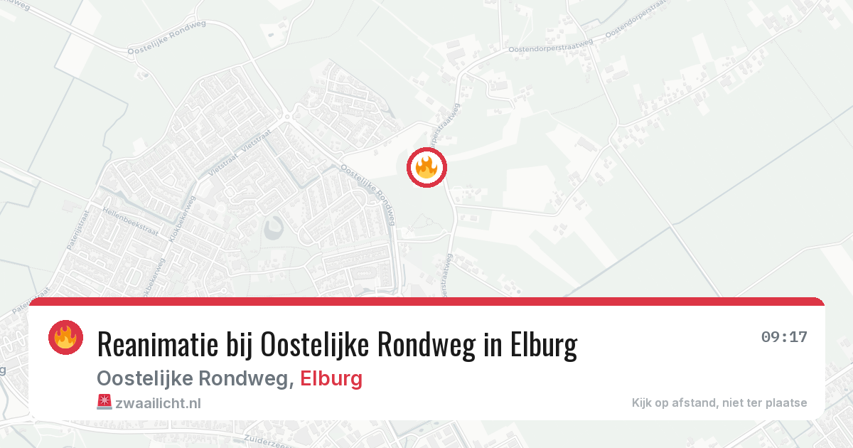 Reanimatie bij Oostelijke Rondweg in Elburg — 16 mei 2026