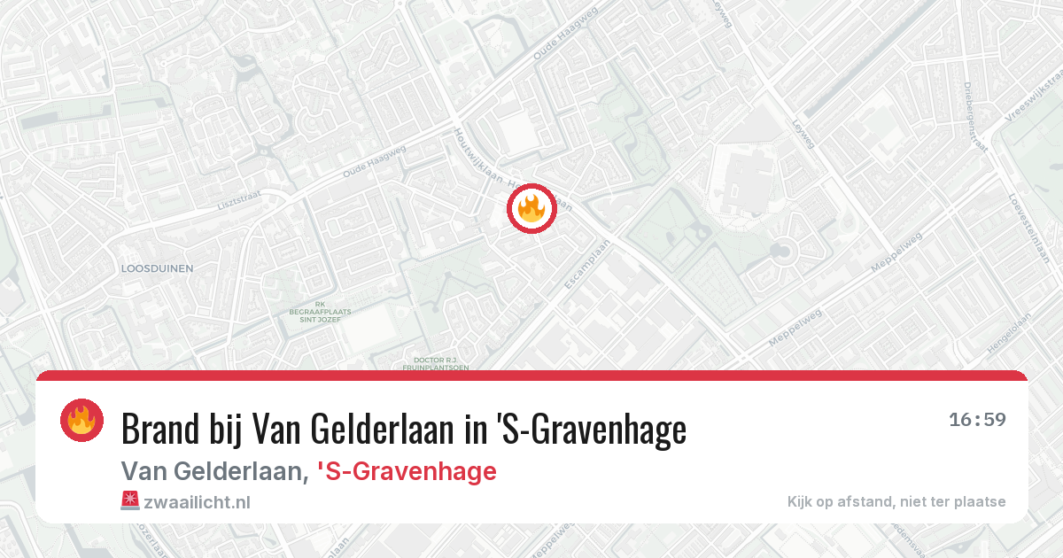 Brand bij Van Gelderlaan in 'S-Gravenhage — 28 jul 2026