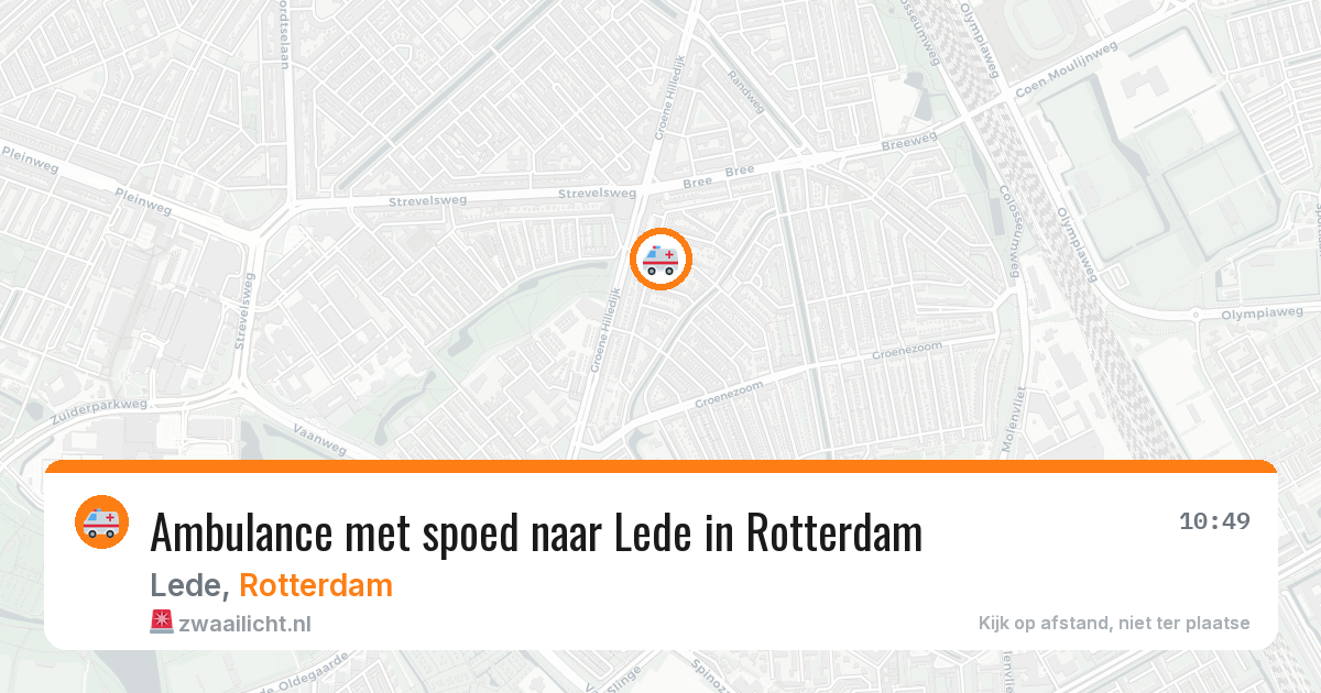 Ambulance met spoed naar Lede in Rotterdam — 6 jul 2026