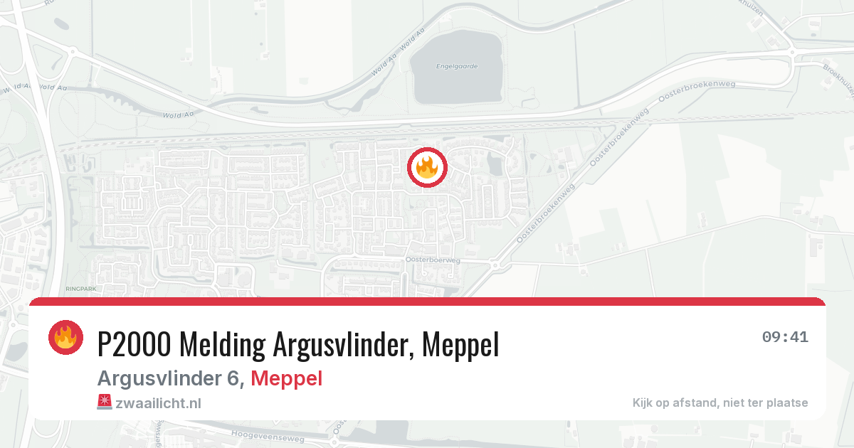P2000 Melding Argusvlinder, Meppel — 2 aug 2026