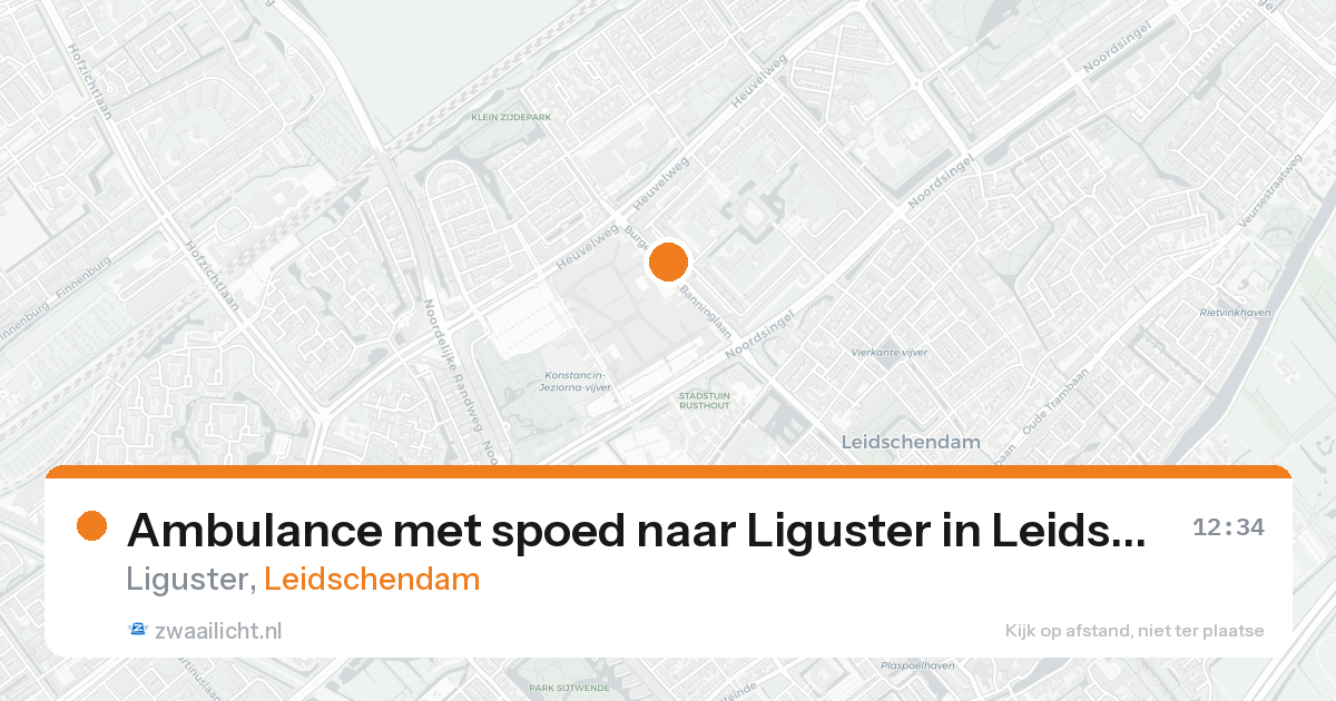 Ambulance met spoed naar Liguster in Leidschendam — 25 aug 2026
