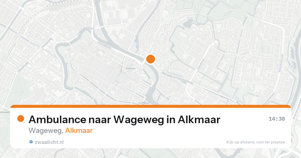 Ambulance naar Wageweg in Alkmaar — 3 jun 2026