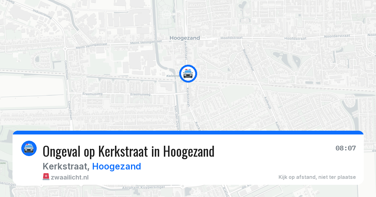 Ongeval op Kerkstraat in Hoogezand — 8 apr 2026