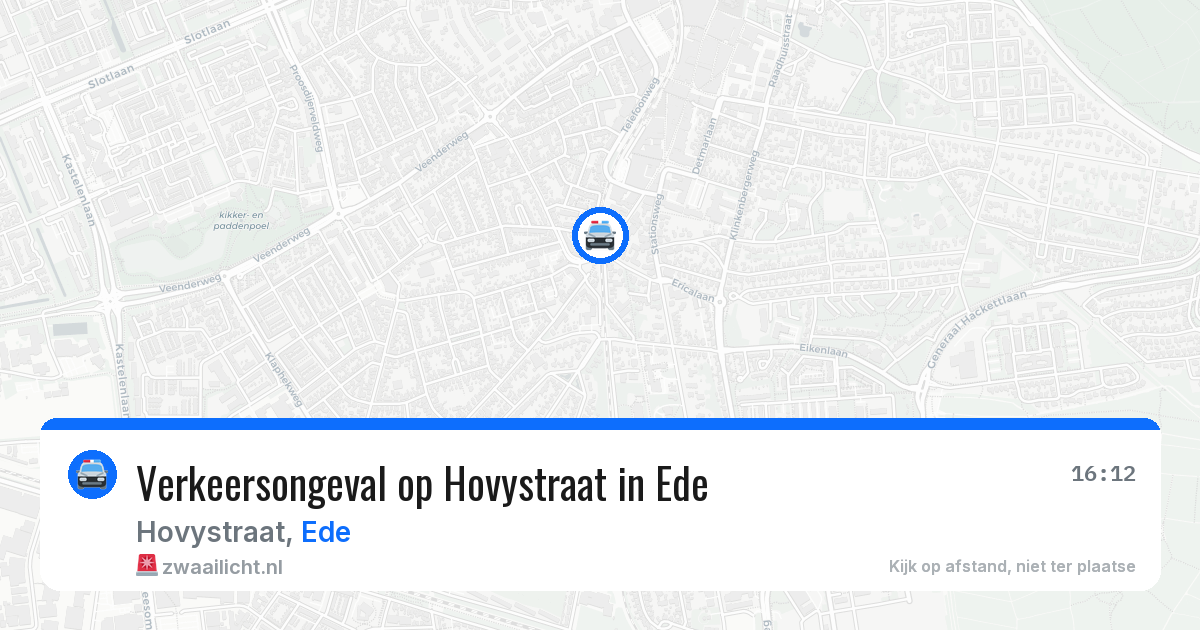Verkeersongeval op Hovystraat in Ede — 30 mrt 2026