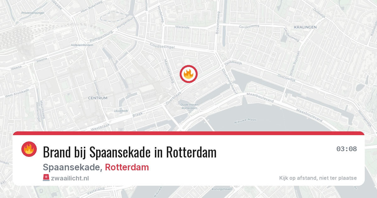 Brand bij Spaansekade in Rotterdam — 7 jul 2026