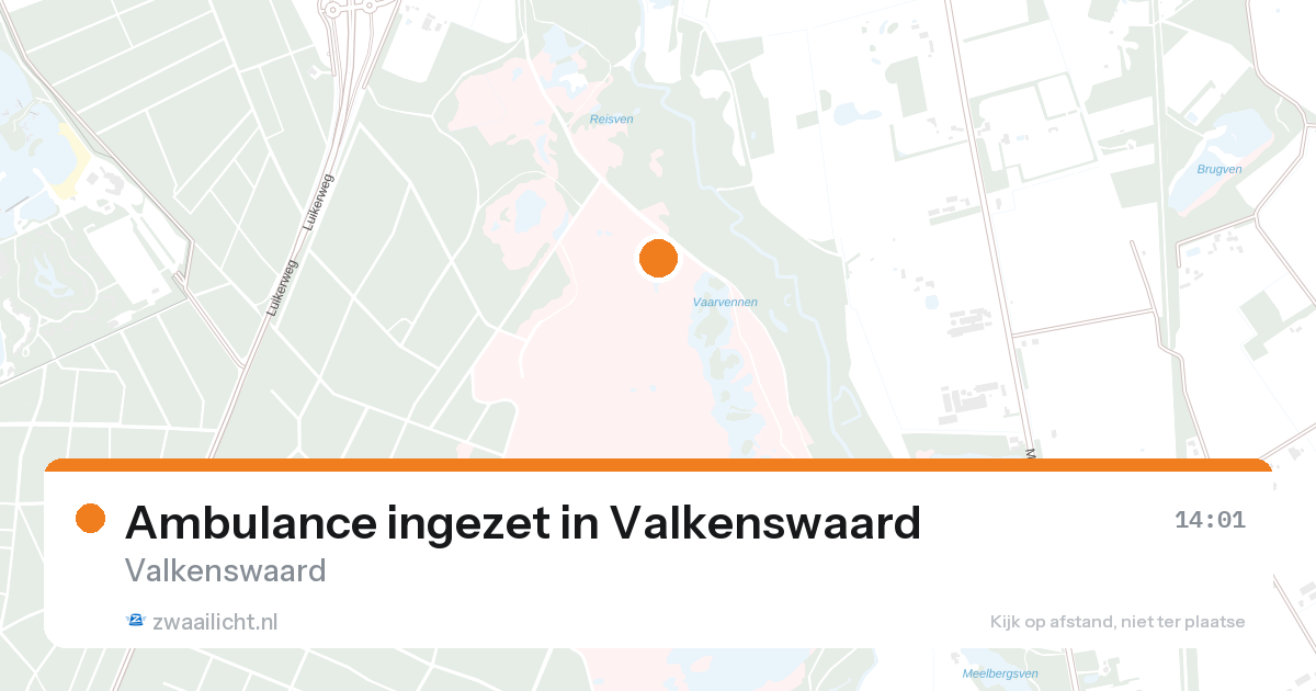 Ambulance ingezet in Valkenswaard — 26 aug 2026