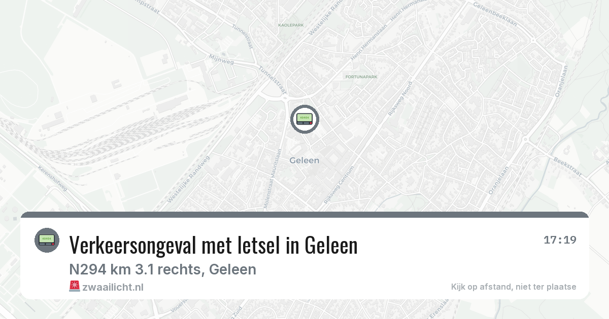 Verkeersongeval met letsel in Geleen — 21 jul 2026