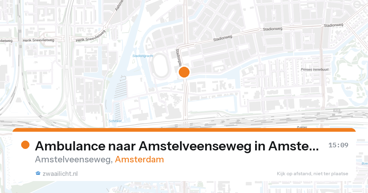 Ambulance naar Amstelveenseweg in Amsterdam — 28 aug 2026