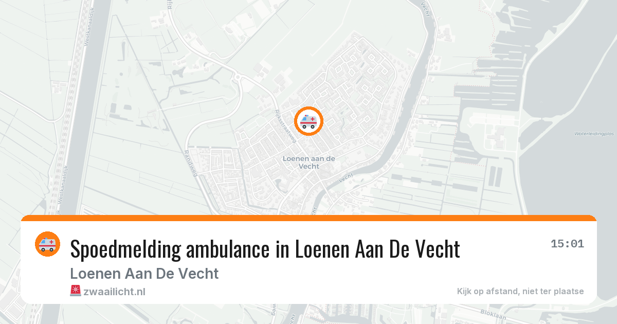 Spoedmelding ambulance in Loenen Aan De Vecht — 12 mei 2026