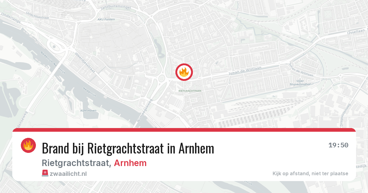 Brand bij Rietgrachtstraat in Arnhem — 13 feb 2026