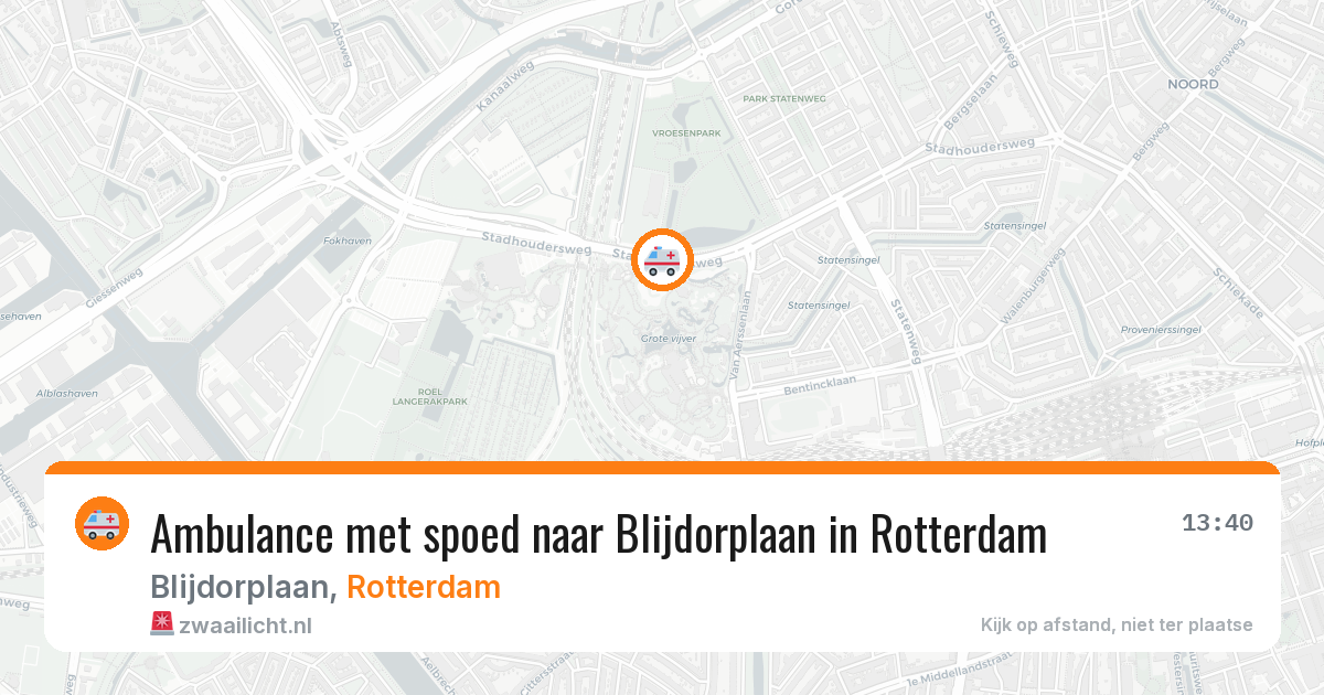 Ambulance met spoed naar Blijdorplaan in Rotterdam — 2 jul 2026