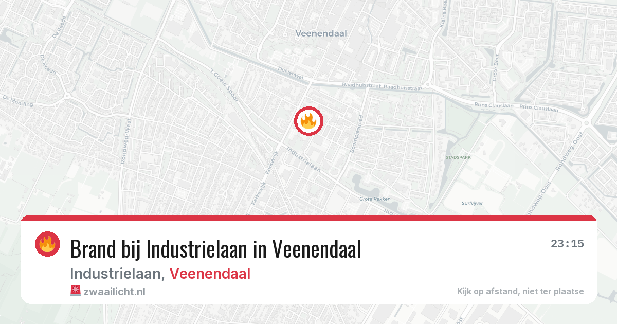 Brand bij Industrielaan in Veenendaal — 19 jun 2026