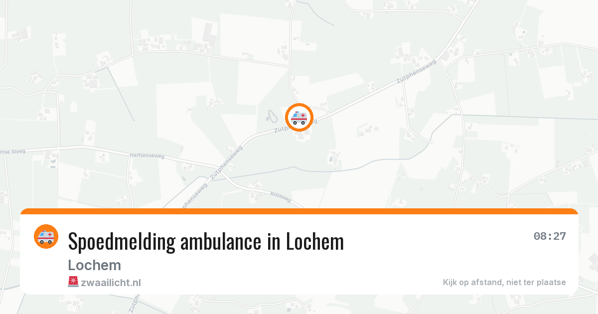 Spoedmelding ambulance in Lochem — 13 aug 2026