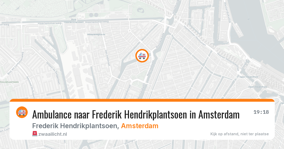Ambulance naar Frederik Hendrikplantsoen in Amsterdam — 31 mrt 2026