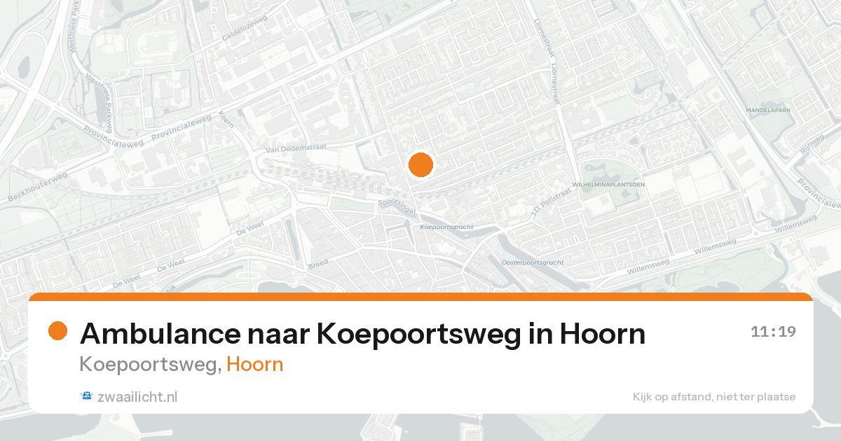 Ambulance naar Koepoortsweg in Hoorn — 7 feb 2026
