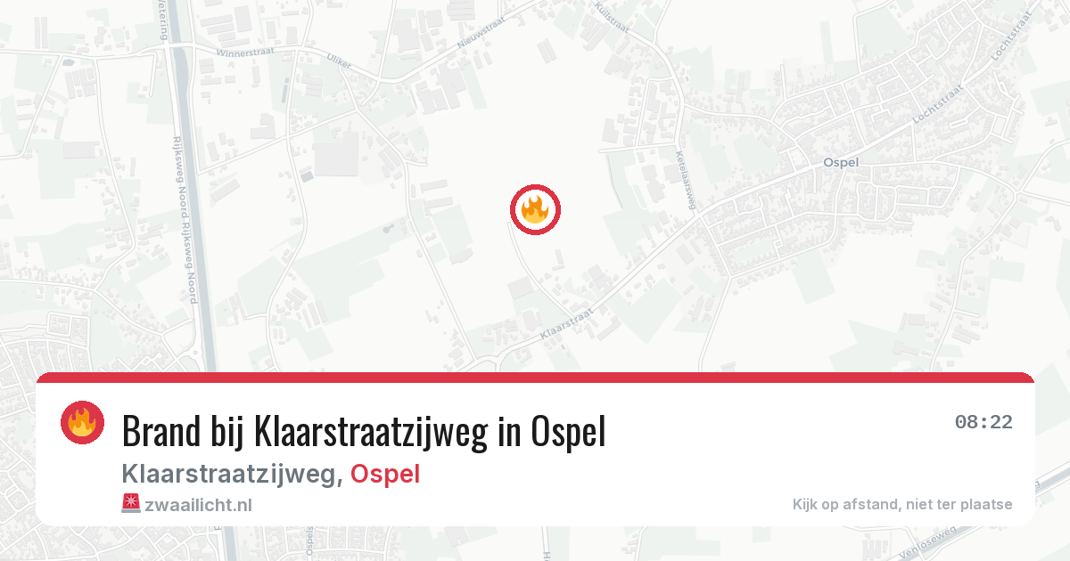 Brand bij Klaarstraatzijweg in Ospel — 27 jun 2026