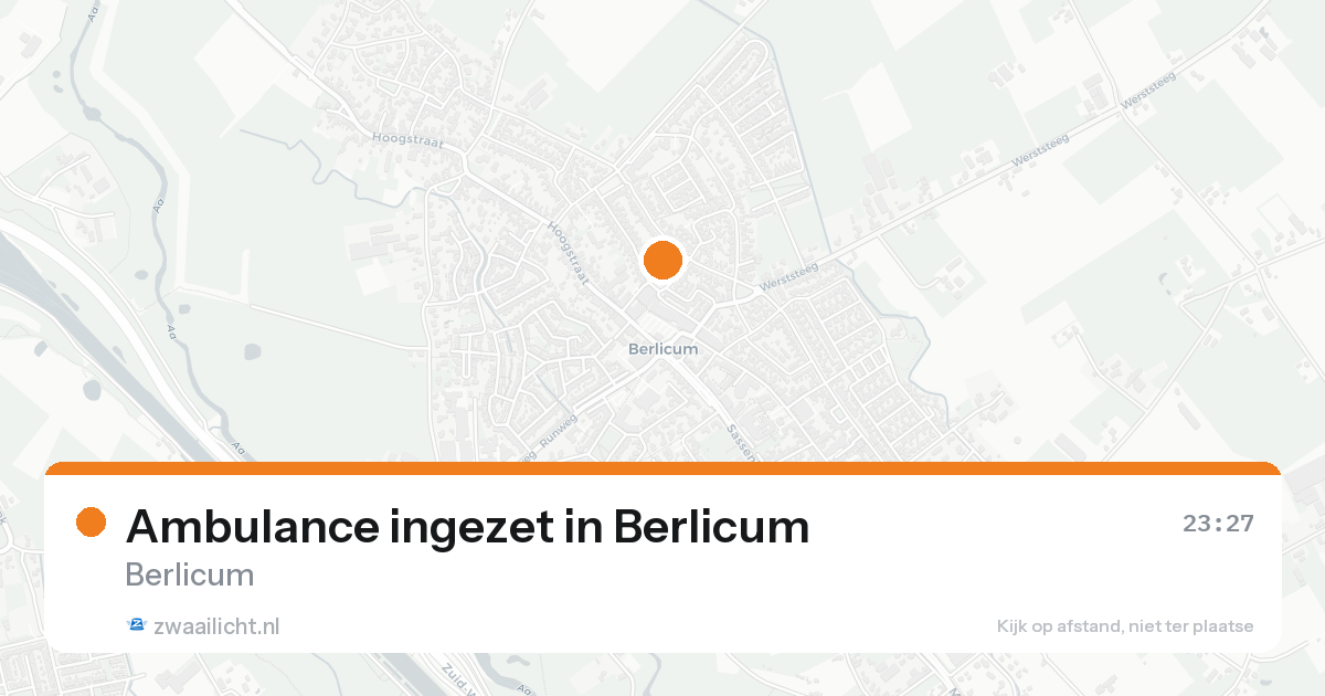 Ambulance ingezet in Berlicum — 30 jan 2026