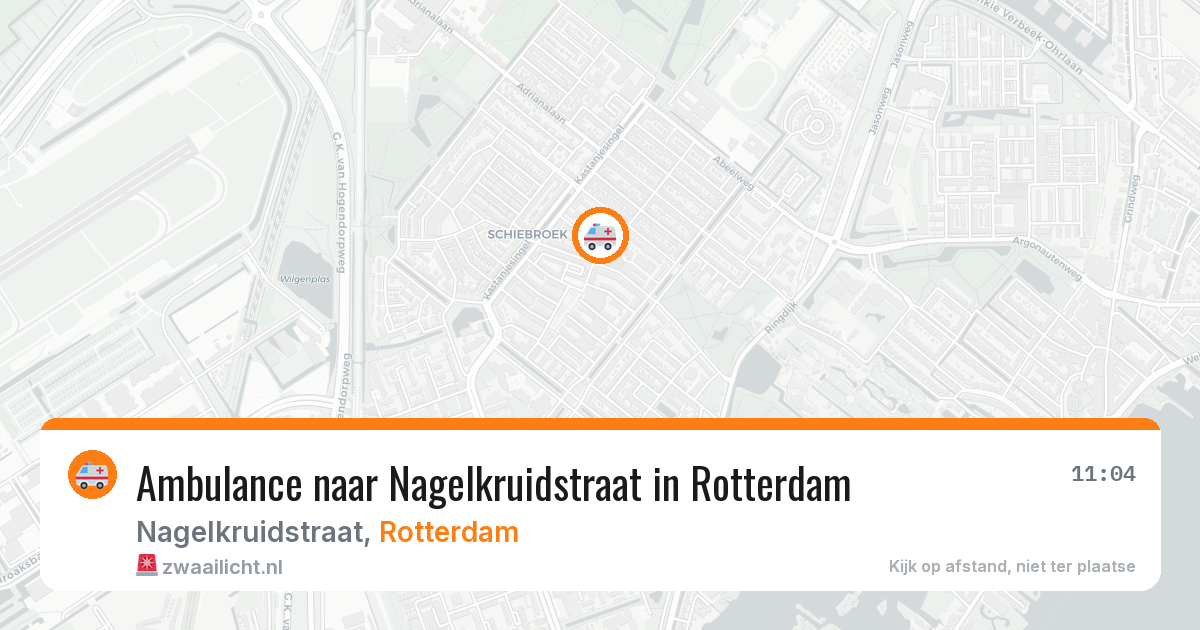Ambulance naar Nagelkruidstraat in Rotterdam — 16 mei 2026