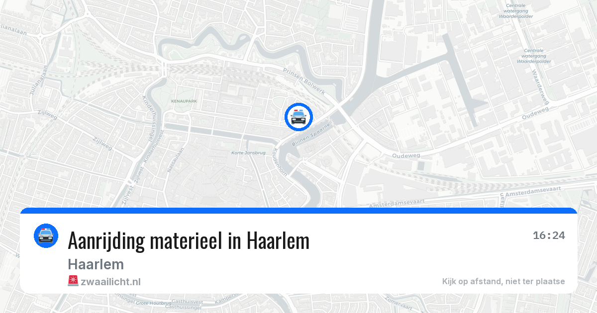 Aanrijding materieel in Haarlem — 26 mrt 2026