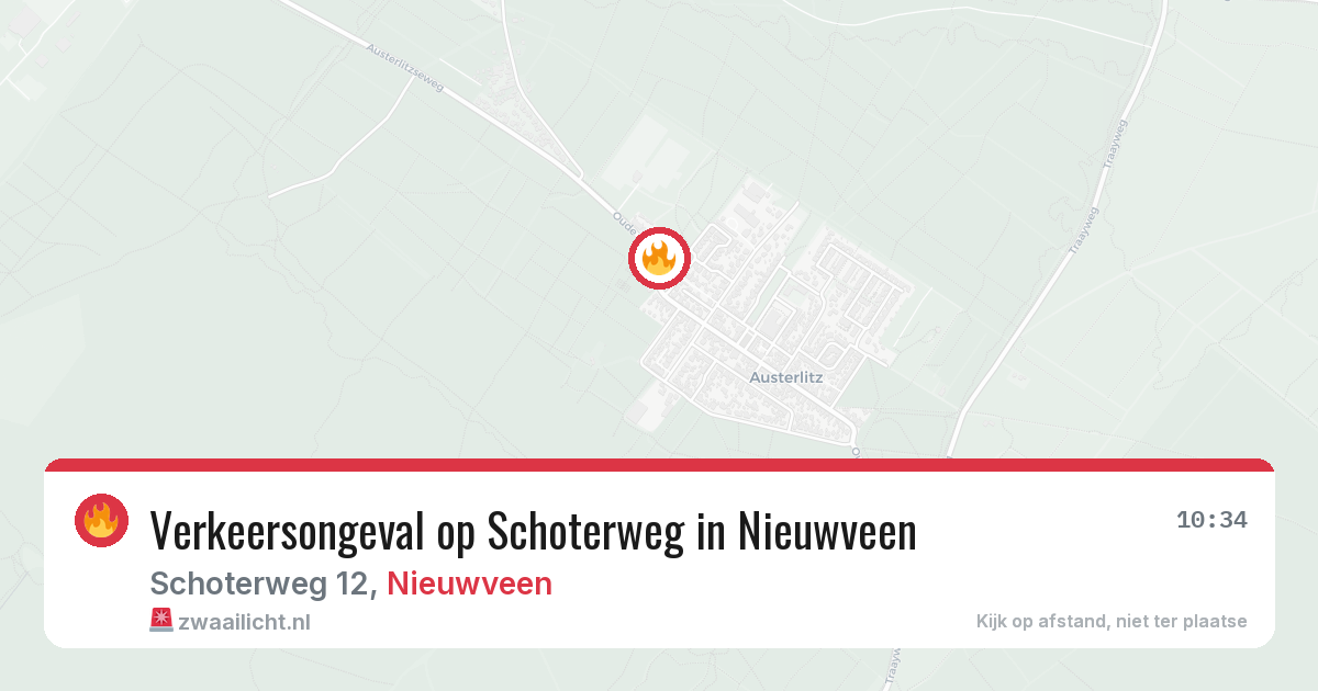 Verkeersongeval op Schoterweg in Nieuwveen — 30 jan 2026