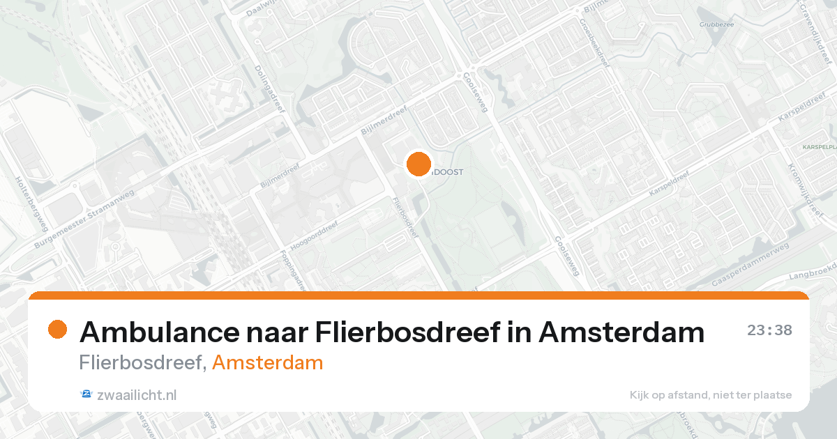 Ambulance naar Flierbosdreef in Amsterdam — 30 jan 2026