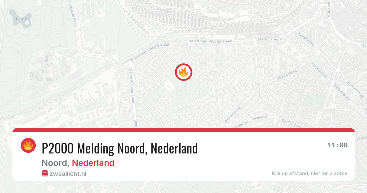 P2000 Melding Noord, Nederland — 1 apr 2026
