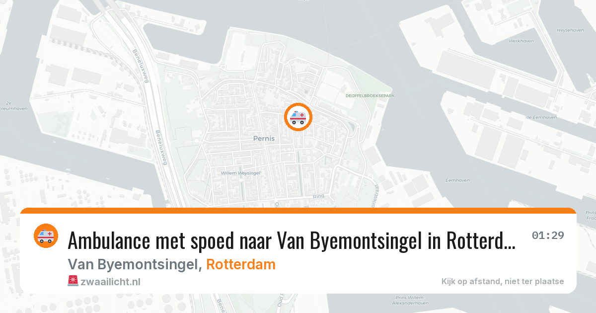Ambulance met spoed naar Van Byemontsingel in Rotterdam — 7 jun 2026