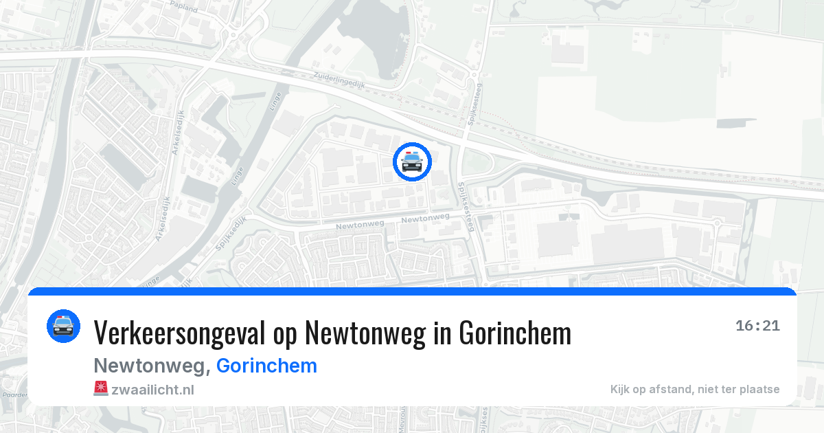 Verkeersongeval op Newtonweg in Gorinchem — 29 jun 2026