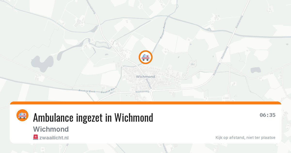 Ambulance ingezet in Wichmond — 4 apr 2026