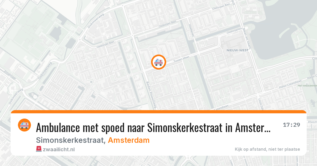 Ambulance met spoed naar Simonskerkestraat in Amsterdam — 1 jun 2026