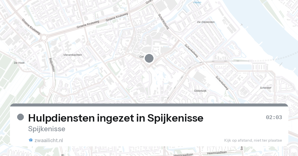Hulpdiensten ingezet in Spijkenisse — 7 feb 2026 | 🚨 Zwaailicht.nl