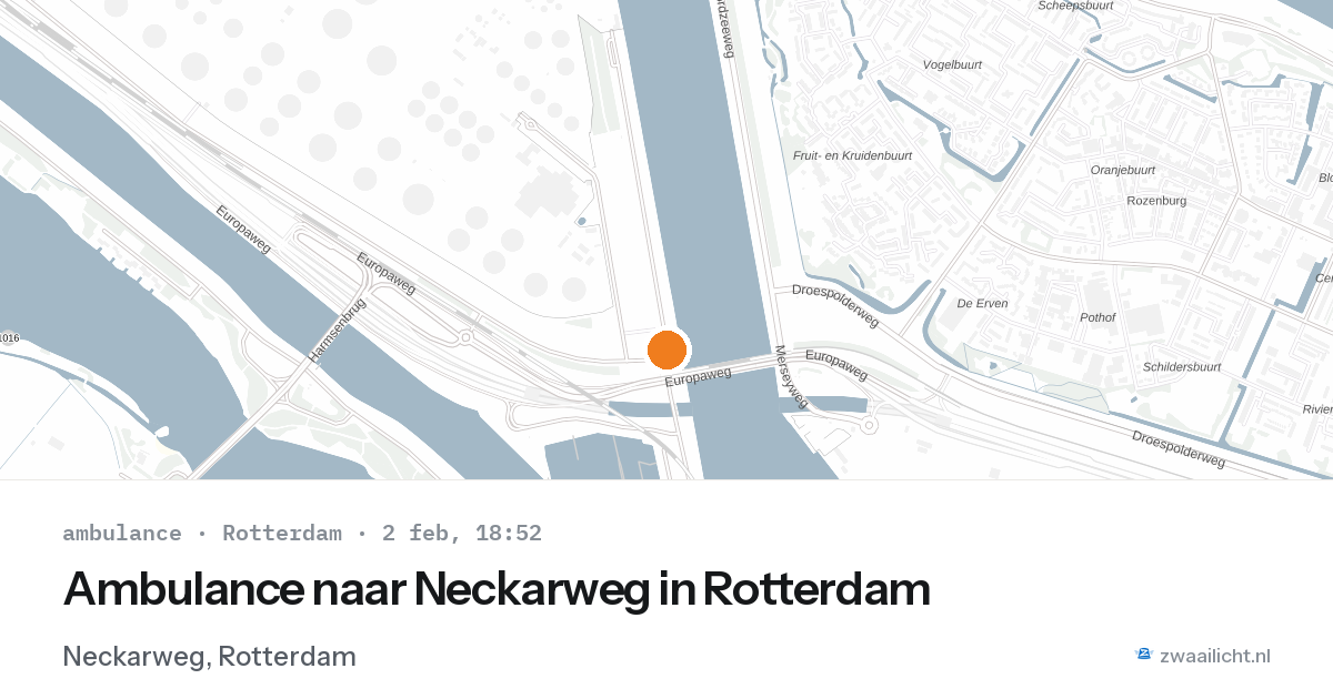 Ambulance naar Neckarweg in Rotterdam — 2 feb 2026