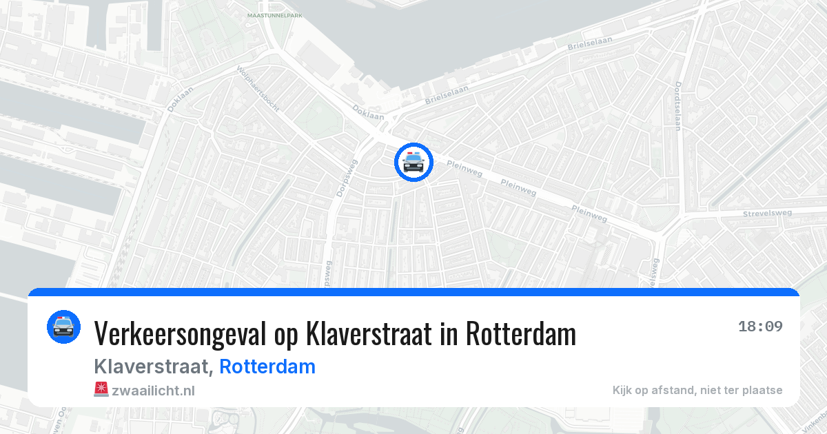 Verkeersongeval op Klaverstraat in Rotterdam — 31 mrt 2026